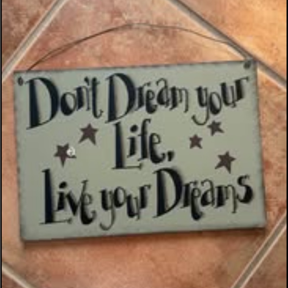 Motivational Wall Art Sign - Black and Gray